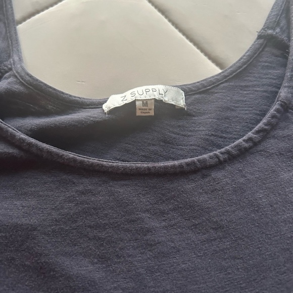 Ladies Z Supply Charcoal Mini Skater-Style Dress - Picture 5 of 10
